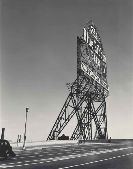 Walker Evans: Pabst Blue Ribbon Sign Chicago, Illinois