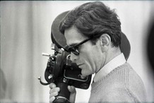 Pier Paolo Pasolini on the set of Theorem