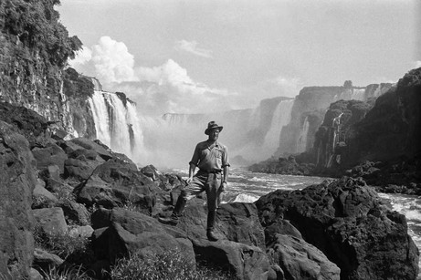 Unbekannter Mitreisender: Der Fotograf vor den Iguaçu-Fällen