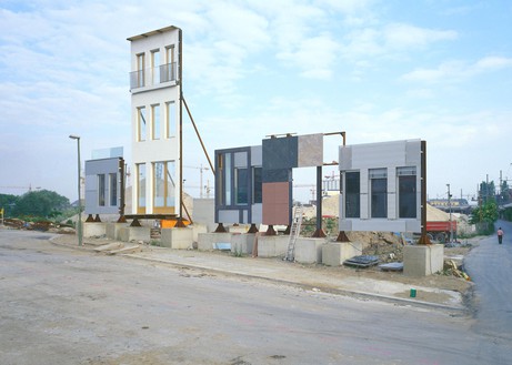 Stefanie Bürkle: Musterfassade Bundespressekonferenz, Berlin 1999