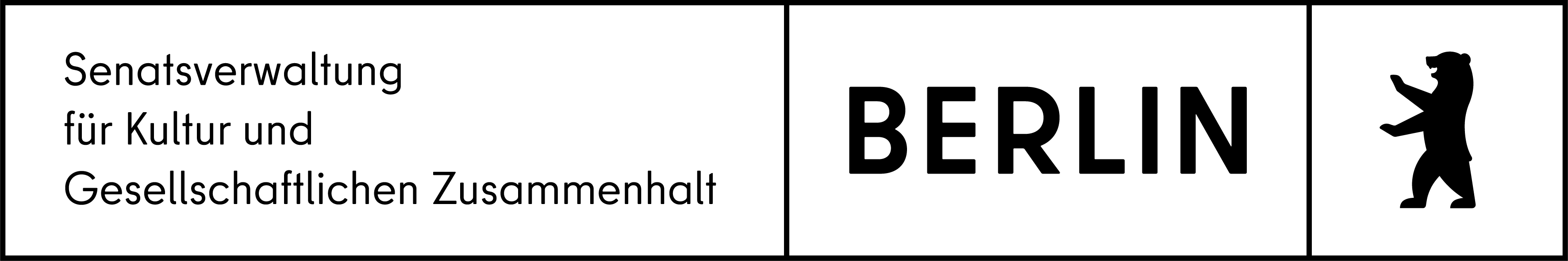 Logo Senatsverwaltung für Kultur und Gesellschaftlichen Zusammenhalt