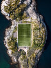 Rui Camillo: Soccer Field Lofoten, 2022, Pigmentprint 